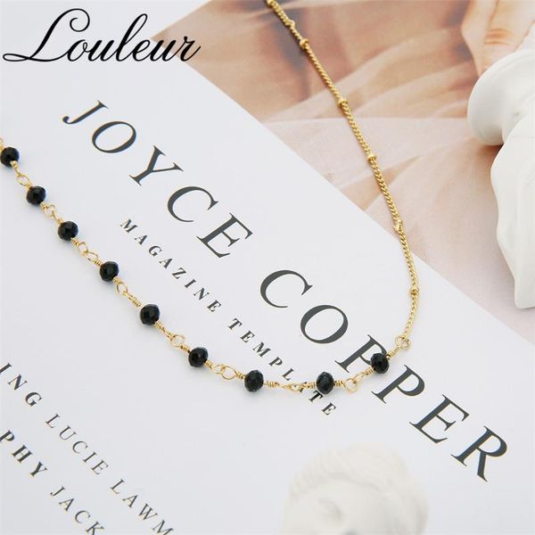 louleur 2021 boho women black beads choker collares gold chain white necklaces bijoux mujer gargantilha collier gift chokers, Golden;silver
louleur 2021 boho women black beads choker collares gold chain white necklaces bijoux mujer gargantilha collier gift chokers, Golden;silver