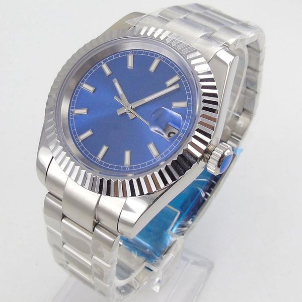wristwatches luxury fashionable 40mm sapphire glass nologo sterial blue big face dial men's watch date diaplay miyota automatic men, Slivery;brown
wristwatches luxury fashionable 40mm sapphire glass nologo sterial blue big face dial men's watch date diaplay miyota automatic men, Slivery;brown