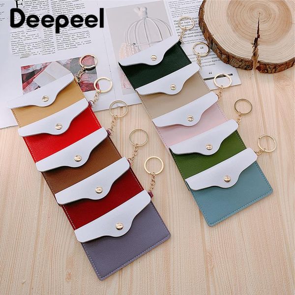 card holders 10pcs 7.5*11cm colored small coin purse id fashion leather metal hasp keychain hardware wallet pocket case, Brown;gray
card holders 10pcs 7.5*11cm colored small coin purse id fashion leather metal hasp keychain hardware wallet pocket case, Brown;gray