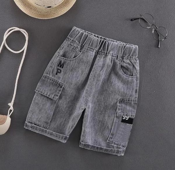 fashion baby girl shorts cotton boy boys denim pants summer clothes 2-6years, Black