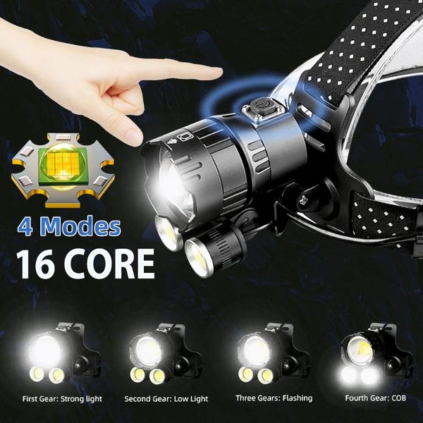 headlamps p199 led headlamp 16core with cob powerful headlight usb rechargeable outdoor waterproof zoom head use 18650 battery
headlamps p199 led headlamp 16core with cob powerful headlight usb rechargeable outdoor waterproof zoom head use 18650 battery