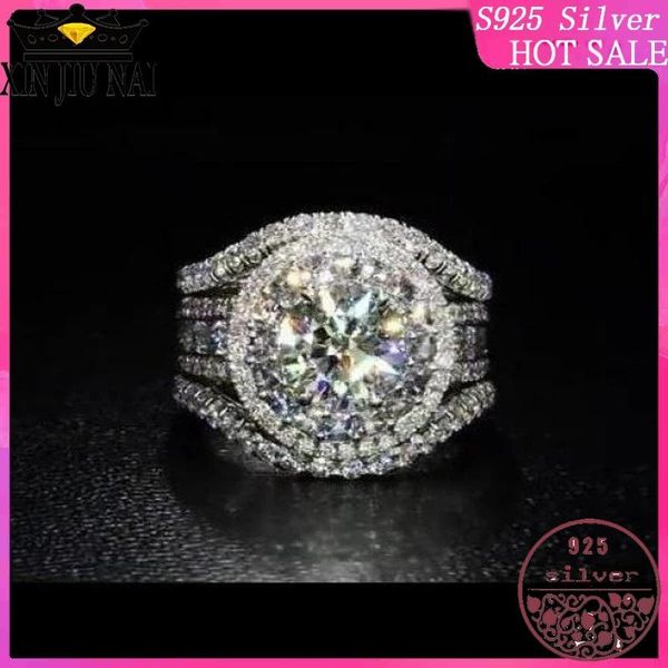 cluster rings 100% s925 sterling silver fashion women's retro exaggerated zircon full diamond gemstone ring luxury noble jewellery, Golden;silver
cluster rings 100% s925 sterling silver fashion women's retro exaggerated zircon full diamond gemstone ring luxury noble jewellery, Golden;silver