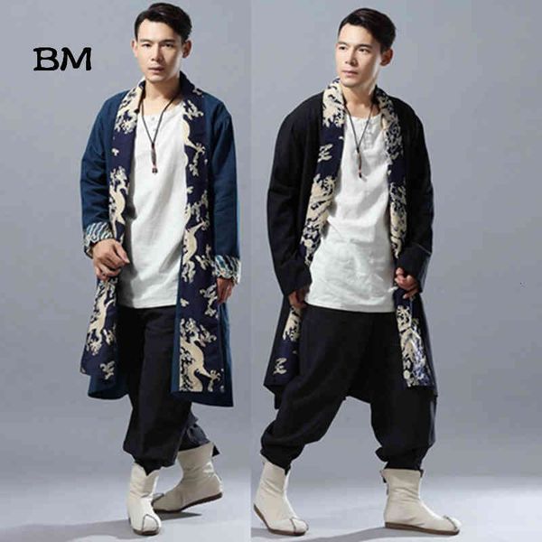 men's trench coats autumn long coat men capes chinese dragon patchwork linen kimono cardigan loose windbreaker male overcoat trenc, Tan;black
men's trench coats autumn long coat men capes chinese dragon patchwork linen kimono cardigan loose windbreaker male overcoat trenc, Tan;black