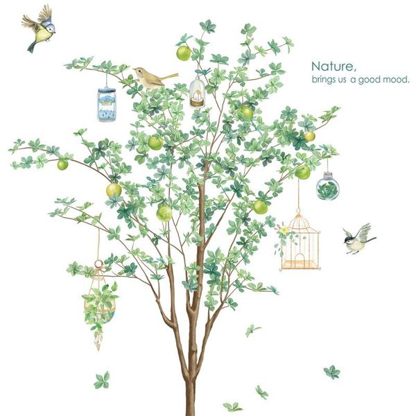 wall stickers green tree sticker pvc living room home decor poster spring birds decal removable murals
wall stickers green tree sticker pvc living room home decor poster spring birds decal removable murals