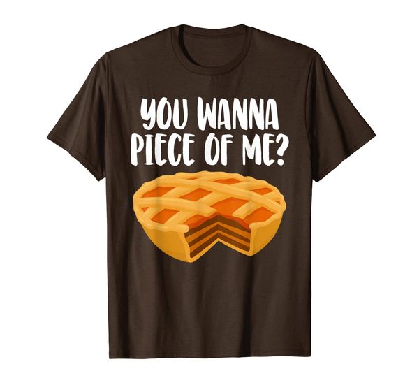 thanksgiving pumpkin pie joke piece of me t-shirt, White;black
