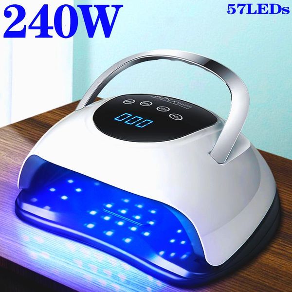 nail dryers 240w 57leds uv led dryer lamp for acrylic gel with low heat mode profession art salon manicure machine
nail dryers 240w 57leds uv led dryer lamp for acrylic gel with low heat mode profession art salon manicure machine