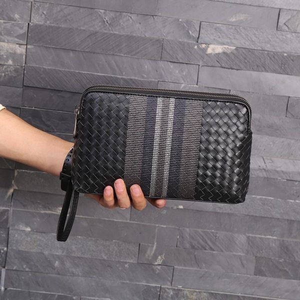 wallets kaisiludi leather men's bag double zipper braid hand large capacity cowhide embroidery grab wallet, Red;black
wallets kaisiludi leather men's bag double zipper braid hand large capacity cowhide embroidery grab wallet, Red;black