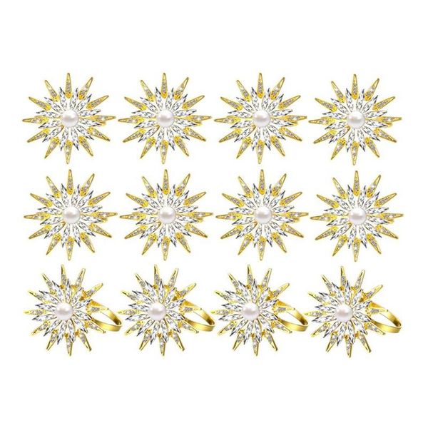 napkin rings 12 pieces christmas flower snowflake napkins round holder shiny rhinestone pearl (gold)
napkin rings 12 pieces christmas flower snowflake napkins round holder shiny rhinestone pearl (gold)