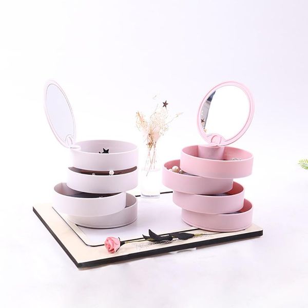 bathroom storage & organization rotating jewelry box with mirror creative ring earring necklace table small accessories shelf
bathroom storage & organization rotating jewelry box with mirror creative ring earring necklace table small accessories shelf