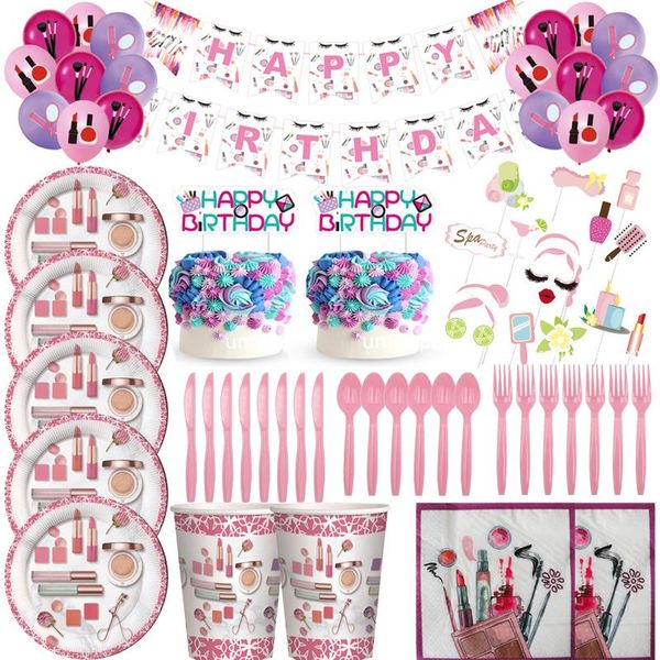 disposable dinnerware spa make up birthday party decoration tableware plates cup napkins balloons wedding girl supplies
disposable dinnerware spa make up birthday party decoration tableware plates cup napkins balloons wedding girl supplies