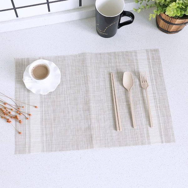 mats & pads pvc waterproof placemat european-style striped table mat woven non-slip heat insulation pad wholesale
mats & pads pvc waterproof placemat european-style striped table mat woven non-slip heat insulation pad wholesale