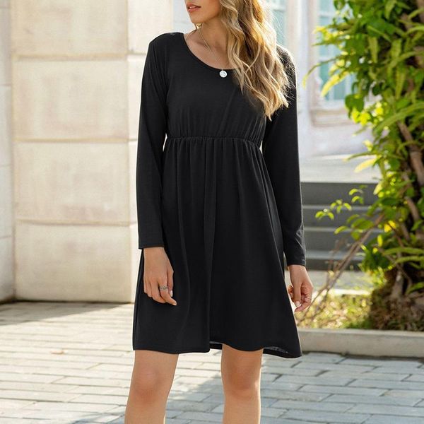casual dresses womens o-neck party autumn dress long sleeve loose mini solid swing short vestidos female, Black;gray
casual dresses womens o-neck party autumn dress long sleeve loose mini solid swing short vestidos female, Black;gray
