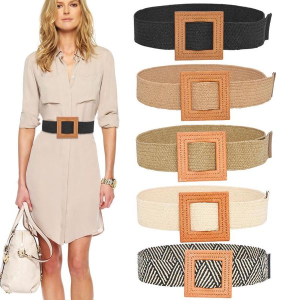 belts vintage bohemian wide belt summer wooden buckle wild braided female leopard linen weave women fake straw waist, Black;brown
belts vintage bohemian wide belt summer wooden buckle wild braided female leopard linen weave women fake straw waist, Black;brown