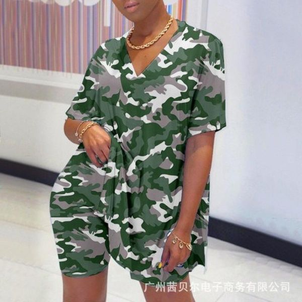 summer short two piece set women clothes casual v neck t shirt and shorts streetwear 2 outfits for suit women's tracksuits, Gray
summer short two piece set women clothes casual v neck t shirt and shorts streetwear 2 outfits for suit women's tracksuits, Gray