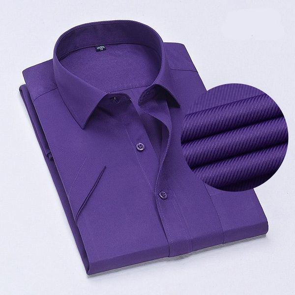 men's dress shirts aoliwne 2021 brand men short sleeve shirt purple smart casual summer flannel blouse social, White;black
men's dress shirts aoliwne 2021 brand men short sleeve shirt purple smart casual summer flannel blouse social, White;black