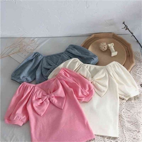 summer arrival girls fashion cotton t shirt kids with bow children clothes 210528, Blue
summer arrival girls fashion cotton t shirt kids with bow children clothes 210528, Blue
