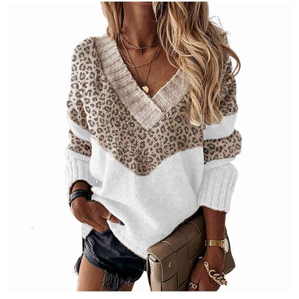 women's t-shirt spring women's long sleeve casual polyester comfortable fashion v-neck leopard sweater 7fpn, White
women's t-shirt spring women's long sleeve casual polyester comfortable fashion v-neck leopard sweater 7fpn, White