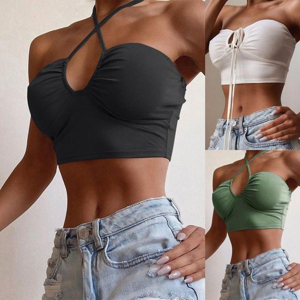 for women summer halter backless crop y2k sleeveless tanks camis camisole streetwear corset haut femme women's &, White
for women summer halter backless crop y2k sleeveless tanks camis camisole streetwear corset haut femme women's &, White