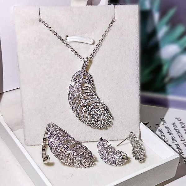 earrings & necklace 2021 trend rings for women earings jewelry set stud sets gifts ladie, Silver
earrings & necklace 2021 trend rings for women earings jewelry set stud sets gifts ladie, Silver