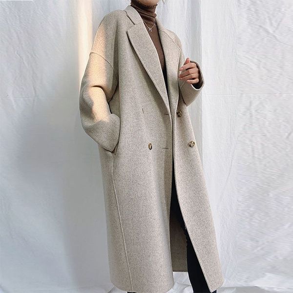 double-sided cashmere coat women's mid-length high-end 2021 new autumn and winter woolen coat pocket, Black
double-sided cashmere coat women's mid-length high-end 2021 new autumn and winter woolen coat pocket, Black
