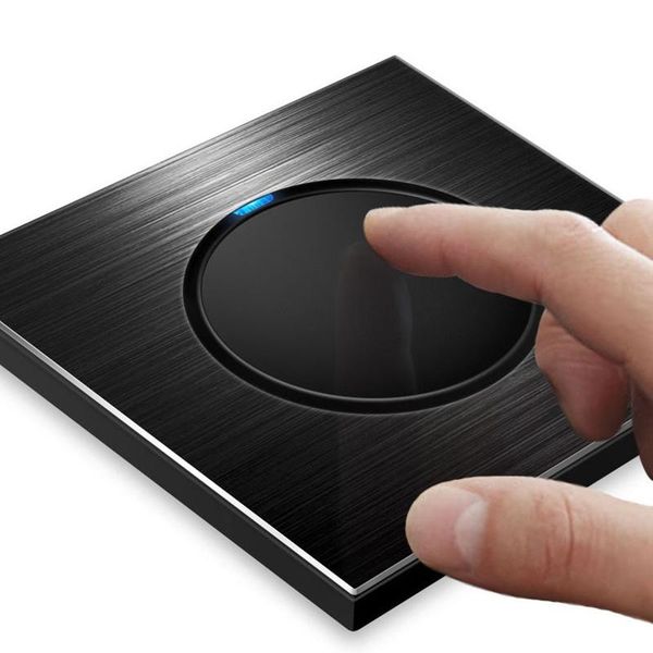 smart home control 250v 1/2/3/4gang 1/2way 86*86mm round magnesium aluminum alloy panel led touch light automatic reset wall switch l77
smart home control 250v 1/2/3/4gang 1/2way 86*86mm round magnesium aluminum alloy panel led touch light automatic reset wall switch l77