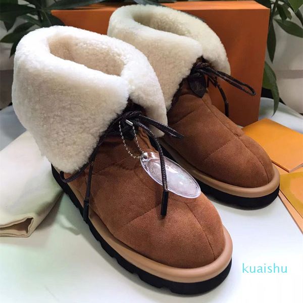 short boots womens winter new half-section snow fur one-step thickening and velvet tube flat-bottomed warm brand designer eiderdown sheepski, Black
short boots womens winter new half-section snow fur one-step thickening and velvet tube flat-bottomed warm brand designer eiderdown sheepski, Black