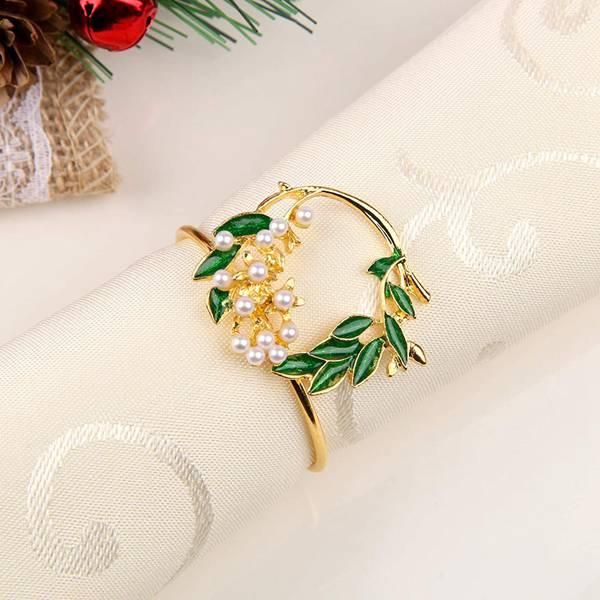 napkin rings ring golden pearl flower set of 10 metal holder for wedding party dinner table decoration-abux
napkin rings ring golden pearl flower set of 10 metal holder for wedding party dinner table decoration-abux