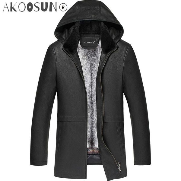 men's leather & faux akoosun winter jacket men real fur coat for deerskin genuine mens mink jackets parka ln-181706 kj2301, Black
men's leather & faux akoosun winter jacket men real fur coat for deerskin genuine mens mink jackets parka ln-181706 kj2301, Black