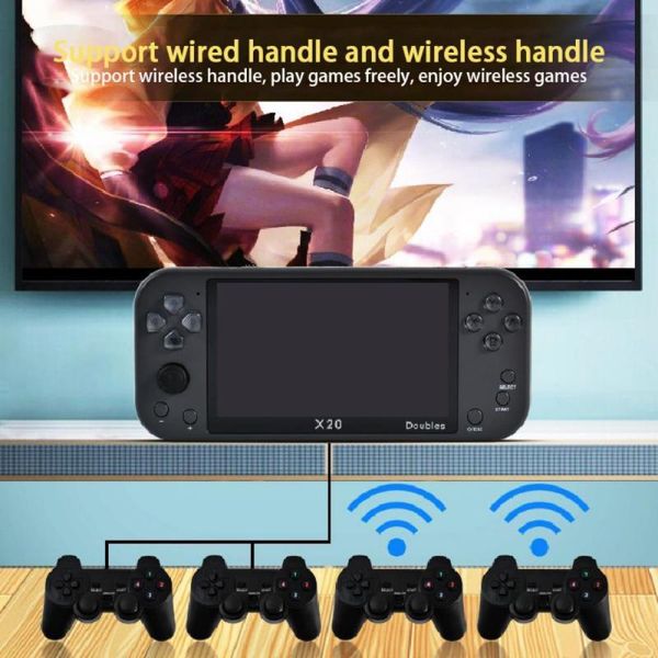 built game 5.1 inch double rockers handheld support 32g tf card for fc gbc md mp3 arcade retro hd video console portable players
built game 5.1 inch double rockers handheld support 32g tf card for fc gbc md mp3 arcade retro hd video console portable players