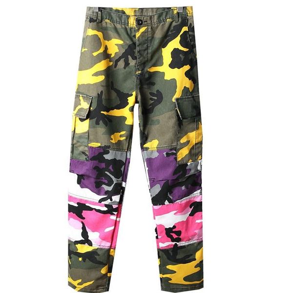 men's pants tri color camo patchwork tide men hip hop casual camouflage trousers fashion streetwear joggers sweatpants, Black
men's pants tri color camo patchwork tide men hip hop casual camouflage trousers fashion streetwear joggers sweatpants, Black
