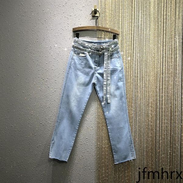 women's jeans european style woman 2021 spring drilling waistband high-waist straight slit frayed denim pants jean, Blue
women's jeans european style woman 2021 spring drilling waistband high-waist straight slit frayed denim pants jean, Blue