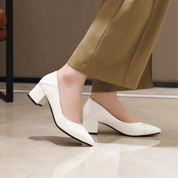 dress shoes women's middle and single thick heels white bridesmaid pointed shallow mouth versatile black work shoe
dress shoes women's middle and single thick heels white bridesmaid pointed shallow mouth versatile black work shoe