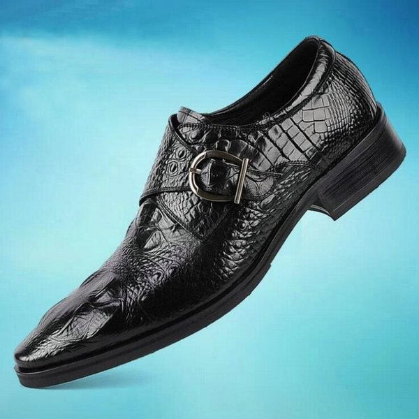 dress shoes business men oxfords office wedding men's leather large size crocodile pattern 569, Black
dress shoes business men oxfords office wedding men's leather large size crocodile pattern 569, Black