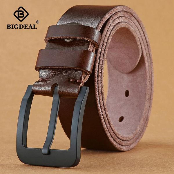 100% original leather men's belt matte metal pin buckle soft tough for men without interlayer male belts, Black;brown
100% original leather men's belt matte metal pin buckle soft tough for men without interlayer male belts, Black;brown