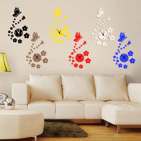wall clock 3d mirror butterfly clocks acrylic sticker decals large size stickers home living room decor
wall clock 3d mirror butterfly clocks acrylic sticker decals large size stickers home living room decor