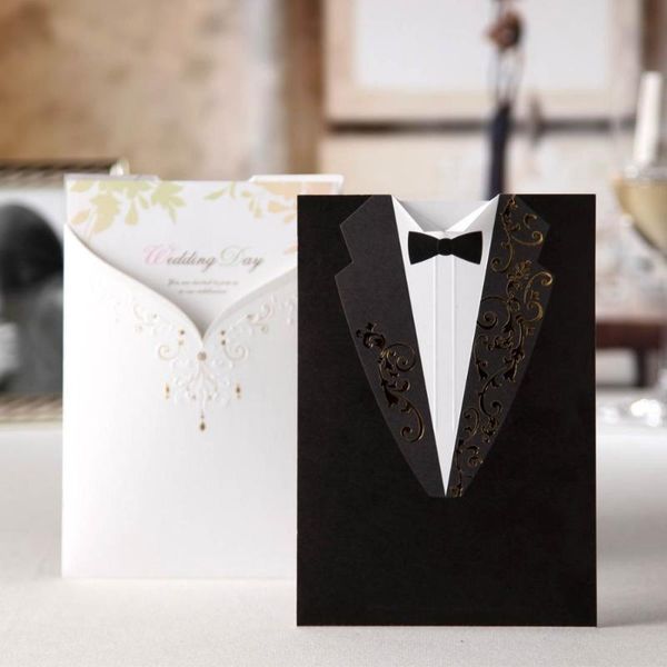 greeting cards 50pcs wedding invitations with black&white groom and bride invites for engagement party bridal shower
greeting cards 50pcs wedding invitations with black&white groom and bride invites for engagement party bridal shower