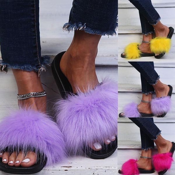 slippers luxury fluffy fur ladies indoor warm furry flip flops women amazing plush slides wholesale zapatillas de mujer, Black
slippers luxury fluffy fur ladies indoor warm furry flip flops women amazing plush slides wholesale zapatillas de mujer, Black