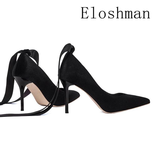 dress shoes women pumps flock lace up 10cm thin heels high pointed toe butterfly-knot shallow zapatos de mujer size 35-42, Black
dress shoes women pumps flock lace up 10cm thin heels high pointed toe butterfly-knot shallow zapatos de mujer size 35-42, Black