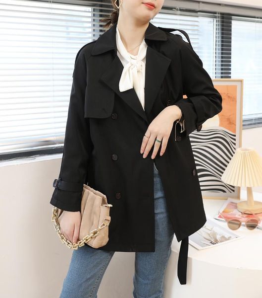 women's trench coats g176 women short loose fashion office lady business casual all-match khaki temperament british style vintage windb, Tan;black
women's trench coats g176 women short loose fashion office lady business casual all-match khaki temperament british style vintage windb, Tan;black