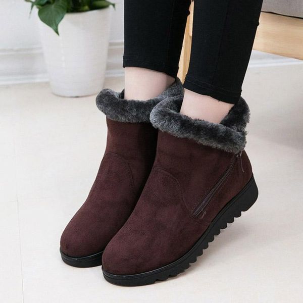 boots women warm snow winter fur plush ankle boot women's slip on platform ladies zipper woman casual shoes female plus size 43, Black
boots women warm snow winter fur plush ankle boot women's slip on platform ladies zipper woman casual shoes female plus size 43, Black