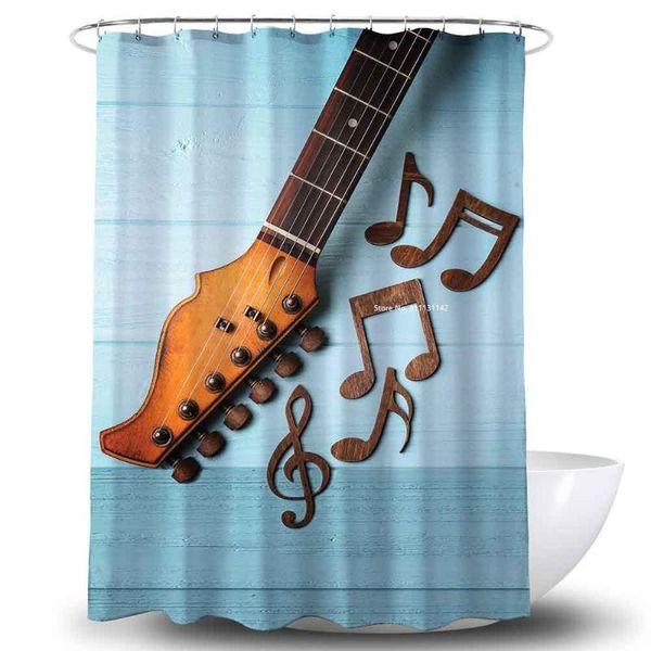 modern creative music symbol guitar design shower curtain mildew proof waterproof polyester bathroom with hook curtains
modern creative music symbol guitar design shower curtain mildew proof waterproof polyester bathroom with hook curtains