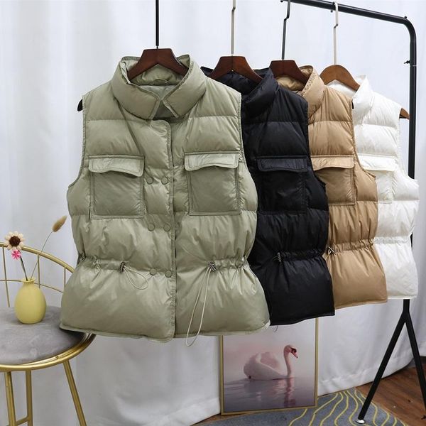 women's down & parkas ailegogo winter women 90% white duck vest coat double breasted high collar jacket sleeveless ultra light outwear, Black
women's down & parkas ailegogo winter women 90% white duck vest coat double breasted high collar jacket sleeveless ultra light outwear, Black