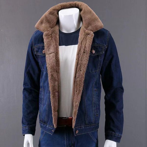 men's jackets plus size s-5xl velvet thicken denim jacket men casual lapel fleece jeans fur collar warm winter outwear coats, Black;brown
men's jackets plus size s-5xl velvet thicken denim jacket men casual lapel fleece jeans fur collar warm winter outwear coats, Black;brown