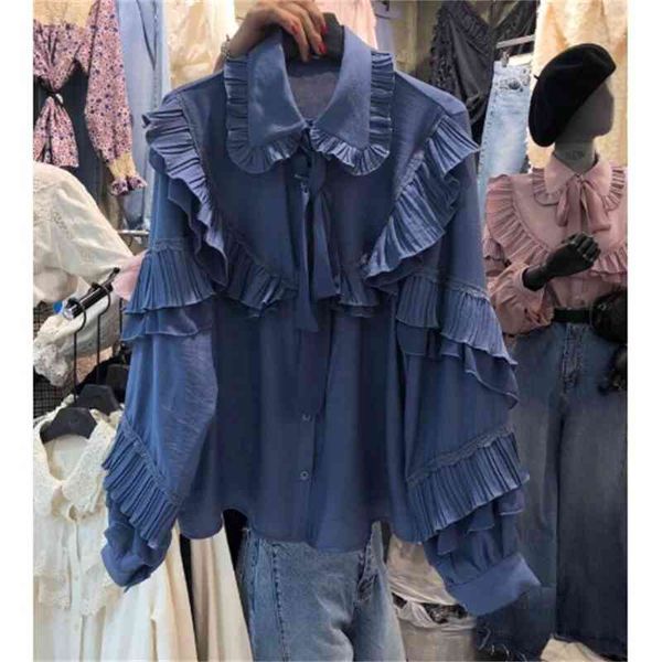 skirt single breasted lace shirt collar femme blouses frilly female blouse 2021, Black
skirt single breasted lace shirt collar femme blouses frilly female blouse 2021, Black