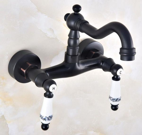 bathroom sink faucets black oil rubbed brass double hole lever handle kitchen basin faucet mixer / cold tap swivel spout 360' dnf828
bathroom sink faucets black oil rubbed brass double hole lever handle kitchen basin faucet mixer / cold tap swivel spout 360' dnf828