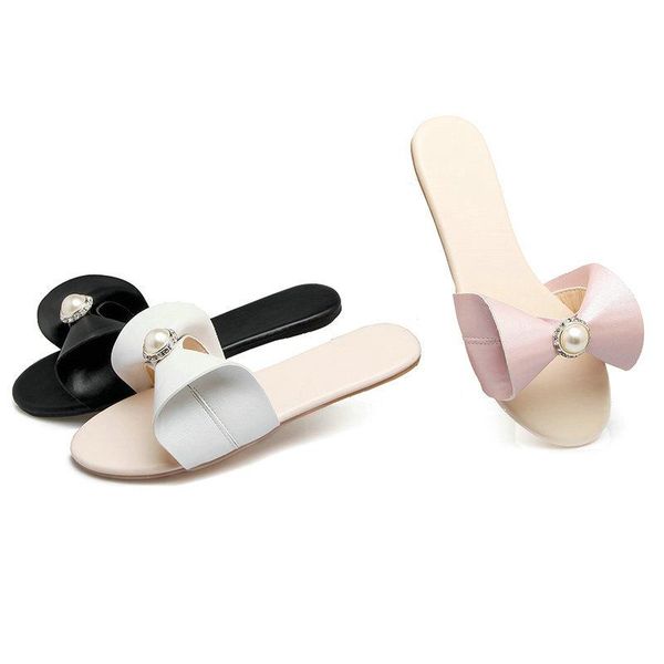 slippers 2021 summer women open toe beach sweet knot bow sandals comfort flat with casual shoes black pink white
slippers 2021 summer women open toe beach sweet knot bow sandals comfort flat with casual shoes black pink white