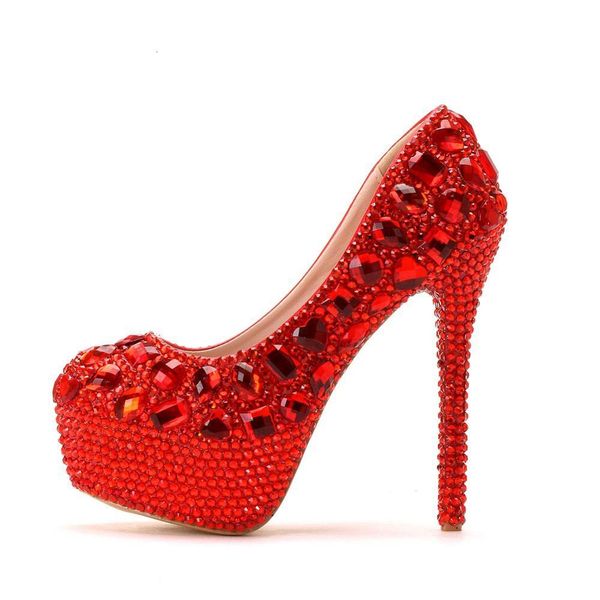 sandals women luxury rhinestone high heels evening party glittering round toe custom red wedding shoes platform pumps, Black
sandals women luxury rhinestone high heels evening party glittering round toe custom red wedding shoes platform pumps, Black