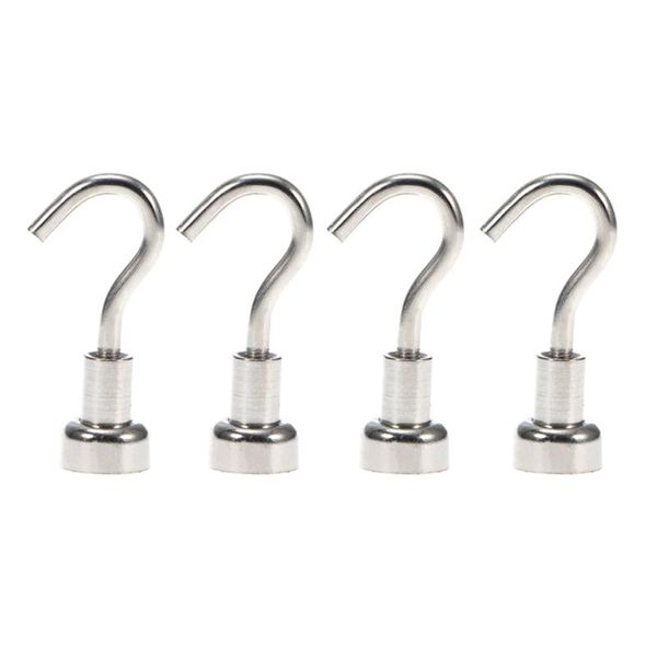 4pcs magnetic hooks powerful heavy duty neodymium magnet refrigerator surfaces not scratch sasw666 & rails 
4pcs magnetic hooks powerful heavy duty neodymium magnet refrigerator surfaces not scratch sasw666 & rails