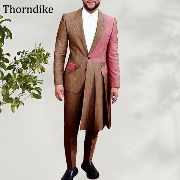 thorndike wedding suits for men 2021 custom made pleated long male blazers with pants peaked lapel single split groom tuxedos men's &, White;black
thorndike wedding suits for men 2021 custom made pleated long male blazers with pants peaked lapel single split groom tuxedos men's &, White;black