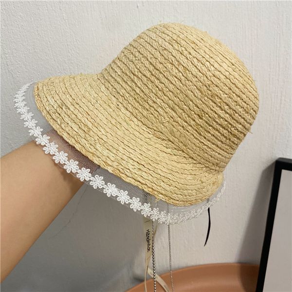 straw lace lafite grass fisherman's female summer chain beach big edge french elegant sunshade hat, Yellow
straw lace lafite grass fisherman's female summer chain beach big edge french elegant sunshade hat, Yellow